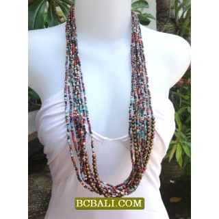 Seed Beading Necklaces Long Strand